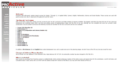 Desktop Screenshot of proactivecurriculum.com