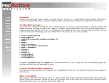 Tablet Screenshot of proactivecurriculum.com